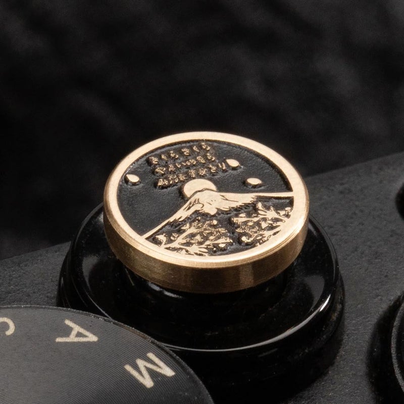 DBZZ Falling Cherry Blossoms Camera Metal Shutter Decorative Button for Fujifilm x100vi x100v xpro2 xt50 xt30 xt30ii for Nikon zf (Copper Alloy-Shutter Decorative Button) - Image 3